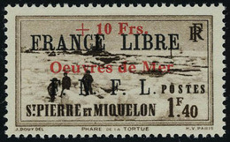 Neuf Sans Charnière N° 311A/B, La Paire France Libre Oeuvre De Mer, TB Signé Brun - Other & Unclassified
