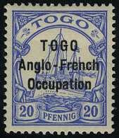Neuf Avec Charnière N° 35B, 20pf Anglo-French Occupation, Type II, TB - Other & Unclassified