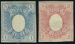 Neuf Avec Charnière N° 1/2, 1s Bleu Et 2s Rose, Très Frais, T.B. - Andere & Zonder Classificatie