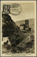 Lettre N° 29, 5c Saint Juan De Caselles Brun Noir Sur CM Càd Canillo 10 Dec 40 T.B. - Altri & Non Classificati