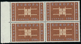 Neuf Sans Charnière N° 217/19, La Série Europa 1963, Blocs De 4, Bdf, T.B. - Sonstige & Ohne Zuordnung