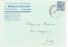 PK Publicitaire AVELGEM 1952 - J. BOELS-DOUSY - Drukkerij - Boek- En Papierhandel - Avelgem