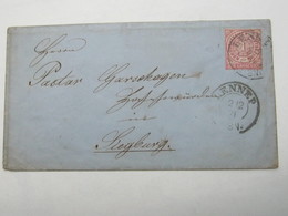 1871  , LENNEP  , Klarer Stempel Auf Brief - Storia Postale