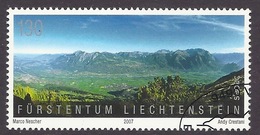 Liechtenstein 2007 SEPAC - Landscapes, Paysages, Mountains, Mountain, View Of The Valley, Fine Used - Gebruikt