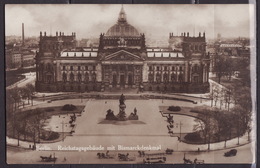Berlin-Tiergarten, Reichstag - Mit Bismarckdenkmal 1928 - Tiergarten