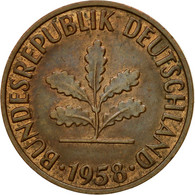 Monnaie, République Fédérale Allemande, 2 Pfennig, 1958, Stuttgart, TTB - 2 Pfennig