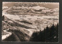 SUISSE - 2068 Lac Léman, Nyon, Céligny, Coppet, Versoix, Ferney, Ornex, Genthod, Anthy, Sciez, Nernier, Annemasse - Céligny