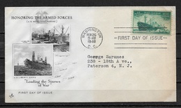 US 1946 Cachet FDC Ships ,Battleships ,Warships,VF-XF !!! (PT-1) - 1851-1940