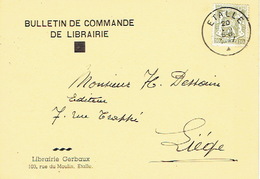 CP Publicitaire ETALLE 1947 - Librairie GERBAUX - Etalle