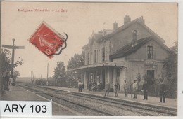 21- Côte D' Or _Laignes _ Intérieur De La Gare (1908 )beau Plan - Other & Unclassified