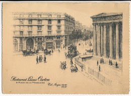 Ancien Menu Restaurant Lucas Carton Place De La Madeleine Paris 8 Mars 1938 - Menú