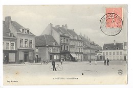 GUINES  (cpa 62)  Grand'Place  -  L 1 - Guines