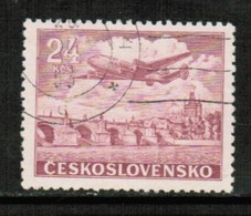 CZECHOSLOVAKIA  Scott # C 26 VF USED (Stamp Scan # 428) - Airmail