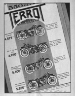 PUB MOTO  "  TERROT "  1931 - Motorräder