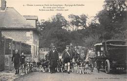 60-COMPIEGNE- CHASSE A COURRE EN FORÊT DE COMPIEGNE - EQUIPAGE DE CHEZELLE EN ROUTE POUR L'ATTAQUE ST-JEAN-AUS-BOIS... - Compiegne