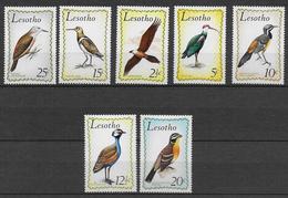 LESOTHO - OISEAUX / BIRDS - YVERT 207/213 * /MLH - COTE = 45 EUR. - Lesotho (1966-...)