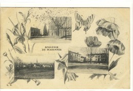 Carte Postale Ancienne Fantaisie Marennes - Souvenir De - Multivues - Marennes