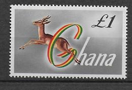 GHANA - ANIMAUX - YVERT 53A * / MLH  - COTE = 15 EUR. - Ghana (1957-...)