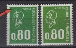 Variété Du  N° 1891 0,80 Béquet Vert Neuf Sans Charnière, Gomme Tropicale + Filet Relié Et Sans Phosphore - Unused Stamps