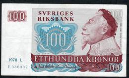 SWEDEN P54 100 KRONOR 1978 #L     VF - Suède