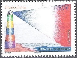 Andorre Français 2011 Yvert 705 Neuf ** Cote (2017) 3.00 Euro La Francophonie - Unused Stamps