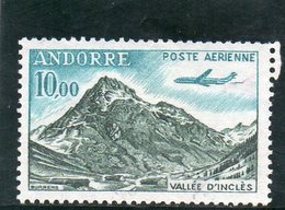 ANDORRE FR. 1961-4 O - Airmail