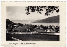 LAGO MAGGIORE - SALUTI DA PORTOVALTRAVAGLIA - LUINO - VARESE - 1951 - Luino