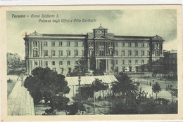 Taranto-Corso Umberto I°-Palazzo Degli Uffici E Villa Garibaldi-Vg Il 1918-Integra E Originale 100%an1 - Taranto