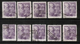 SPAIN   Scott # 688 USED WHOLESALE LOT OF 10 (WH-239) - Vrac (max 999 Timbres)