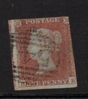 GB Victoria Line Engraved Penny Red .   Good Used - Used Stamps