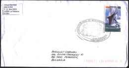 Mailed Cover (letter) With Stamp Sea Fauna, Fish, Ernest Hemingway 2010  From  Cuba - Brieven En Documenten