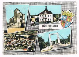 RISCLE Sur ADOUR  32  Multivues Avec 4 Photos Et Blason 1962 . - Riscle