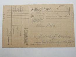 1916 , HOF , Maschinenstempel   Auf Karte - Feldpost (portvrij)