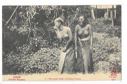 LAOS -  Deux Gaies Enfants De Luang-Prabang   ## TRES  RARE ##   -   L 1 - Laos