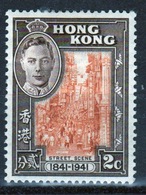 Hong Kong 1941 A 2 Cent Stamp To Celebrate Centenary Of British Occupation. - Neufs