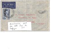 AUSTRALIE N° 108 SUR LETTRE POUR LA BELGIQUE - Postmark Collection