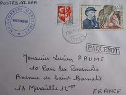 A204 - ✉️ POSTE MARITIME - PAQUEBOT " MARTINIQUAIS " CàD De YOKOHAMA PORT (JAPON) De 1971 - COURRIER POSTE EN PLEINE MER - Correo Marítimo