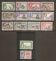 GILBERT AND ELLICE ISLANDS 1939 - 1955 SET OF 14 STAMPS SG 43/54  FINE USED  Cat £78 - Gilbert & Ellice Islands (...-1979)