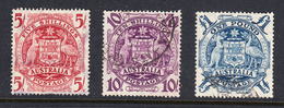 Australia 1948-56 Cancelled, Sc# , SG 224a,224b,224c - Usados