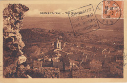 GRIMAUD (Var) – Vue Générale Circulée Timbrée 1935 - Port Grimaud