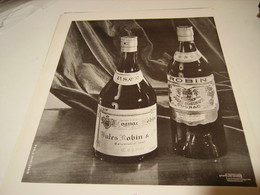 Delcampe - ANCIENNE PUBLICITE COGNAC JULE ROBIN 1950 - Alcools