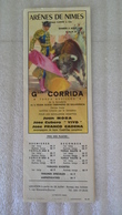 2 X PROGRAMMES TAUROMACHIE CORRIDA NIMES 1980 Plaza De Toros - Programme