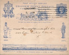 Entier Postal London Post Office Jubilee 1906 - Luftpost & Aerogramme