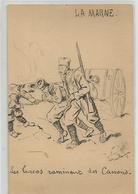 Militaria - Les Turcos Ramènent Des Canons  Guerre 1915 La Marne Illustrée Par Boulanger , Rare - Autres & Non Classés