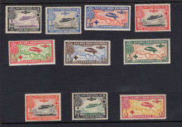 España 1926. Alfonso XIII. Cruz Roja. Ed 339 / 348. MNH. **. - Unused Stamps