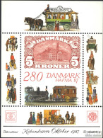Delcampe - Dänemark Block7 (kompl.Ausg.) Postfrisch 1987 Lokomotive - Blocks & Sheetlets