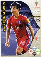 Vignette Panini Football Fifa World 2018 Russia Adrenalyn Xl N° 200 Kim Younggwon - Autres & Non Classés