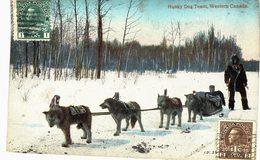 Carte  Postale Ancienne De WESTERN CANADA -  HUSKY DOG - Andere & Zonder Classificatie