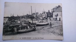 Carte Postale (J3 ) Ancienne De Basse Inde , Le Quai Des Forges - Basse-Indre