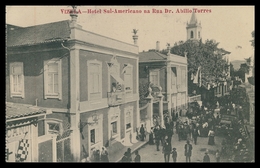 VIZELA - HOTEIS E RESTAURANTES - Hotel Sul Americano Na Rua  Dr. Abilio Torres( Ed. Tabacaria Lemos) Carte Postale - Braga